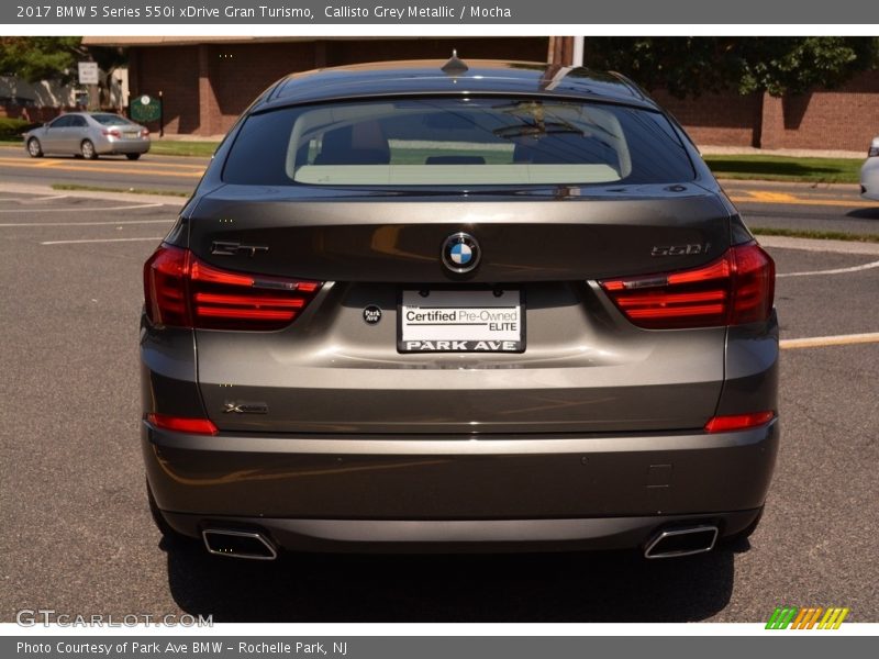 Callisto Grey Metallic / Mocha 2017 BMW 5 Series 550i xDrive Gran Turismo