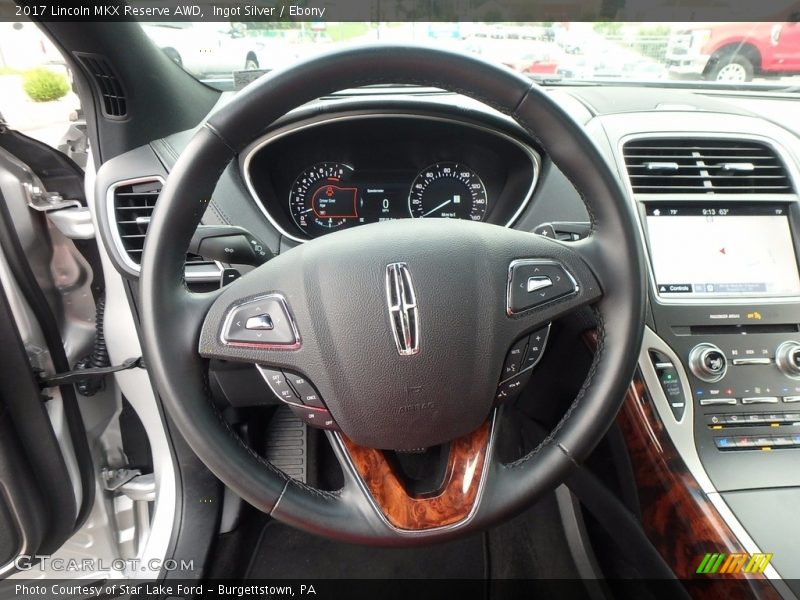 Ingot Silver / Ebony 2017 Lincoln MKX Reserve AWD