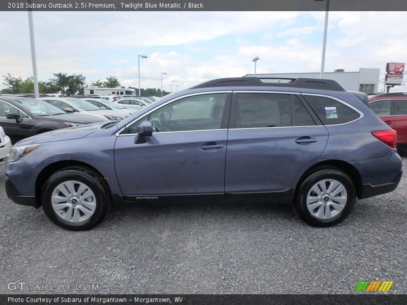 Twilight Blue Metallic / Black 2018 Subaru Outback 2.5i Premium