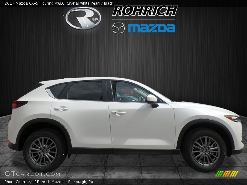 Crystal White Pearl / Black 2017 Mazda CX-5 Touring AWD