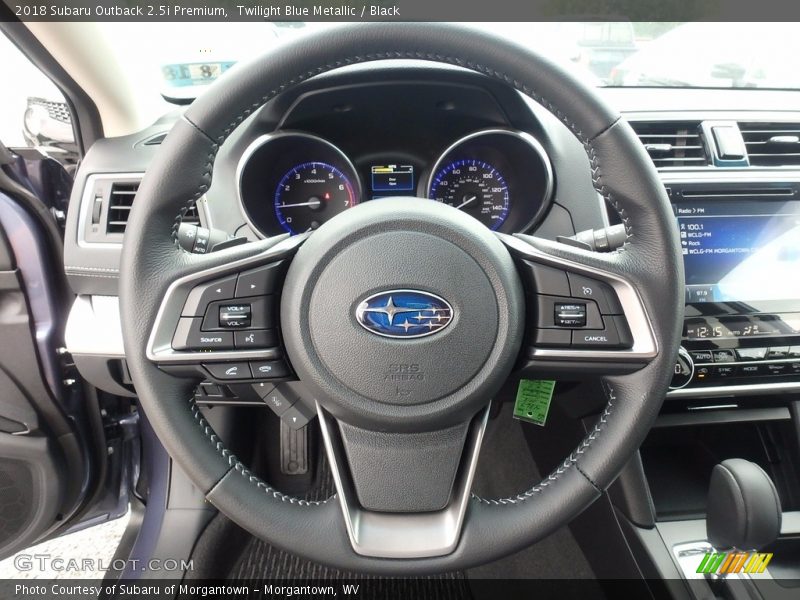 Twilight Blue Metallic / Black 2018 Subaru Outback 2.5i Premium