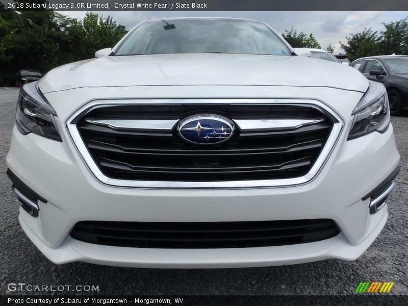 Crystal White Pearl / Slate Black 2018 Subaru Legacy 3.6R Limited