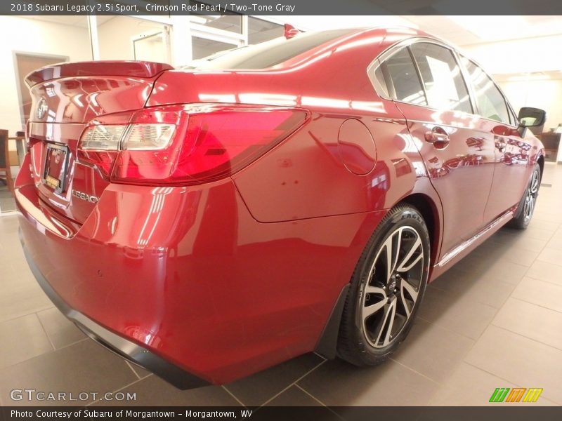 Crimson Red Pearl / Two-Tone Gray 2018 Subaru Legacy 2.5i Sport