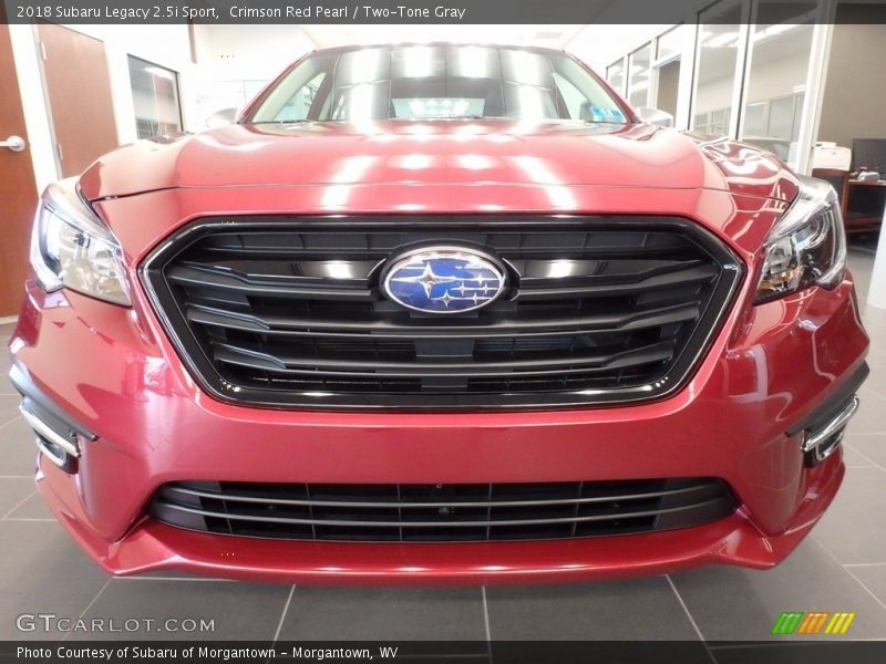 Crimson Red Pearl / Two-Tone Gray 2018 Subaru Legacy 2.5i Sport