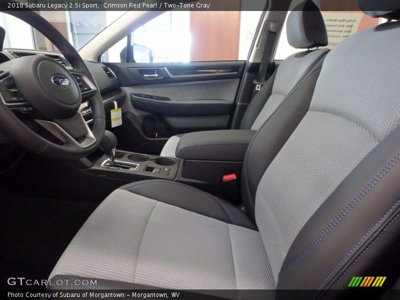 Front Seat of 2018 Legacy 2.5i Sport