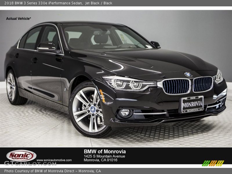 Jet Black / Black 2018 BMW 3 Series 330e iPerformance Sedan