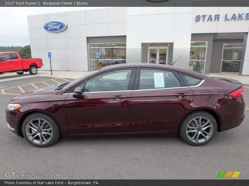 Burgundy Velvet / Ebony 2017 Ford Fusion S