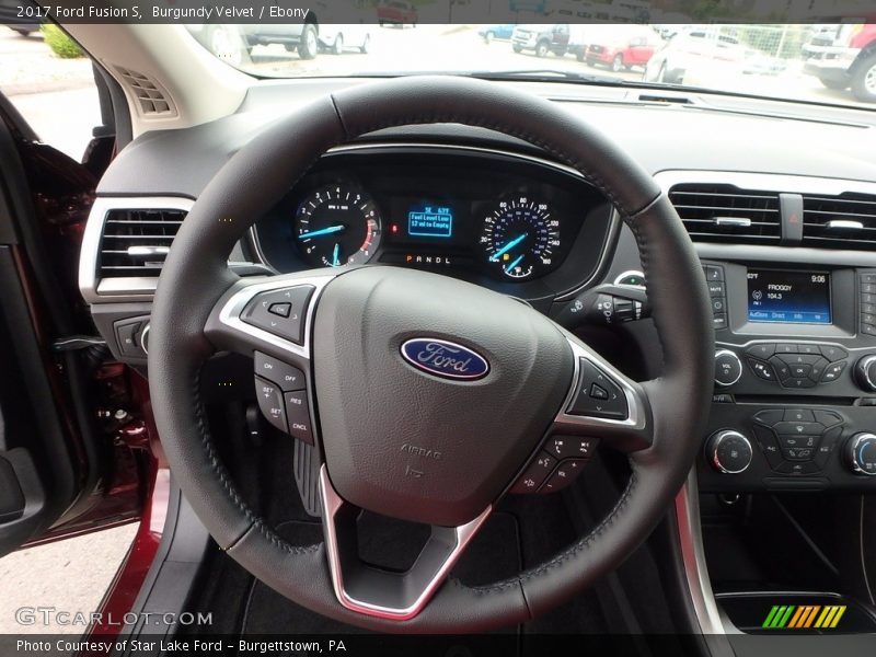 Burgundy Velvet / Ebony 2017 Ford Fusion S