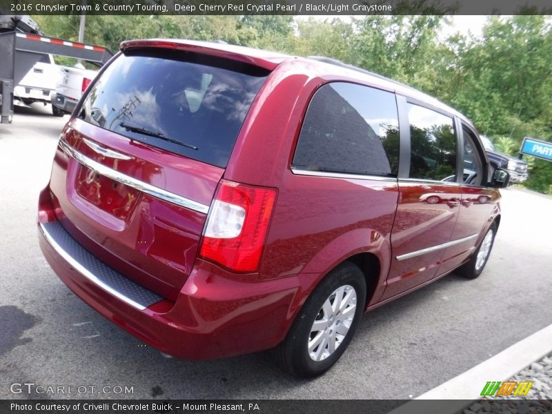 Deep Cherry Red Crystal Pearl / Black/Light Graystone 2016 Chrysler Town & Country Touring