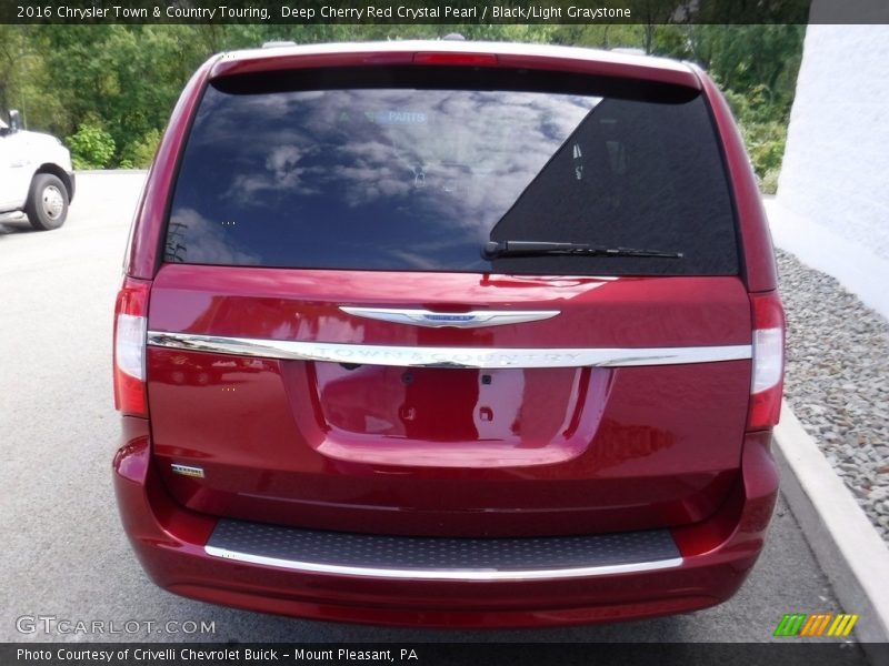 Deep Cherry Red Crystal Pearl / Black/Light Graystone 2016 Chrysler Town & Country Touring