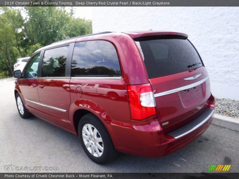Deep Cherry Red Crystal Pearl / Black/Light Graystone 2016 Chrysler Town & Country Touring