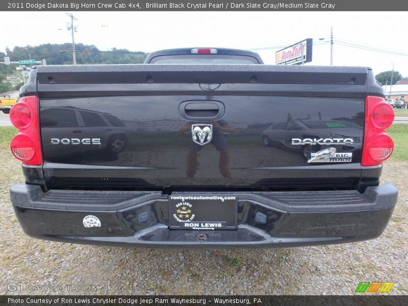 Brilliant Black Crystal Pearl / Dark Slate Gray/Medium Slate Gray 2011 Dodge Dakota Big Horn Crew Cab 4x4