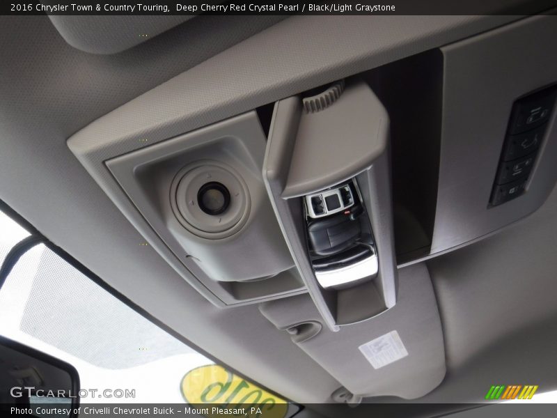 Deep Cherry Red Crystal Pearl / Black/Light Graystone 2016 Chrysler Town & Country Touring