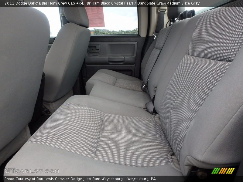Brilliant Black Crystal Pearl / Dark Slate Gray/Medium Slate Gray 2011 Dodge Dakota Big Horn Crew Cab 4x4