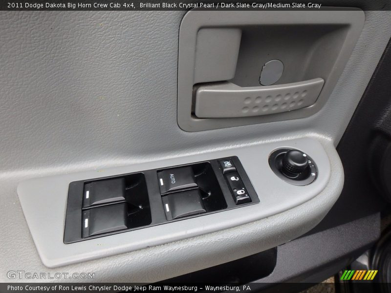 Brilliant Black Crystal Pearl / Dark Slate Gray/Medium Slate Gray 2011 Dodge Dakota Big Horn Crew Cab 4x4