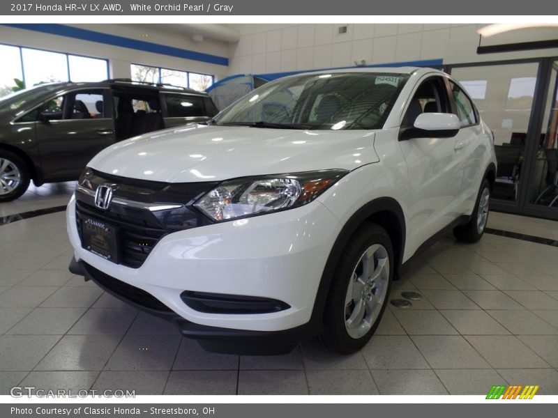 White Orchid Pearl / Gray 2017 Honda HR-V LX AWD