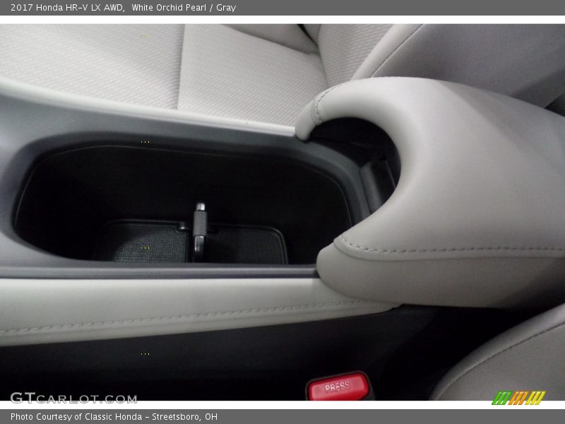 White Orchid Pearl / Gray 2017 Honda HR-V LX AWD