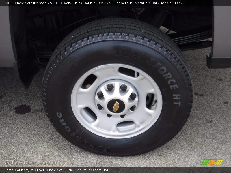 Pepperdust Metallic / Dark Ash/Jet Black 2017 Chevrolet Silverado 2500HD Work Truck Double Cab 4x4