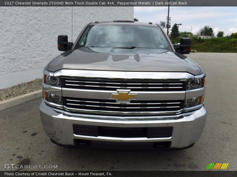Pepperdust Metallic / Dark Ash/Jet Black 2017 Chevrolet Silverado 2500HD Work Truck Double Cab 4x4