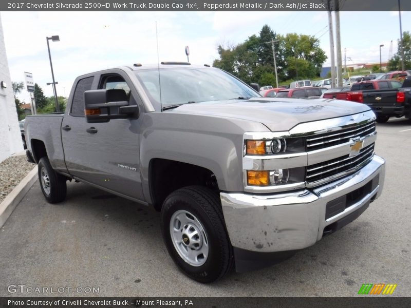 Pepperdust Metallic / Dark Ash/Jet Black 2017 Chevrolet Silverado 2500HD Work Truck Double Cab 4x4