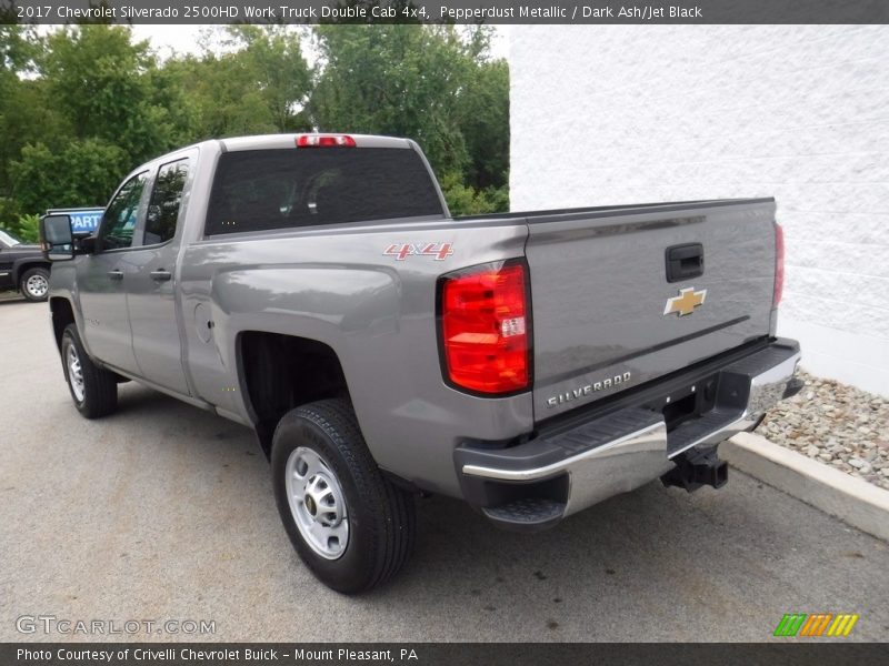 Pepperdust Metallic / Dark Ash/Jet Black 2017 Chevrolet Silverado 2500HD Work Truck Double Cab 4x4