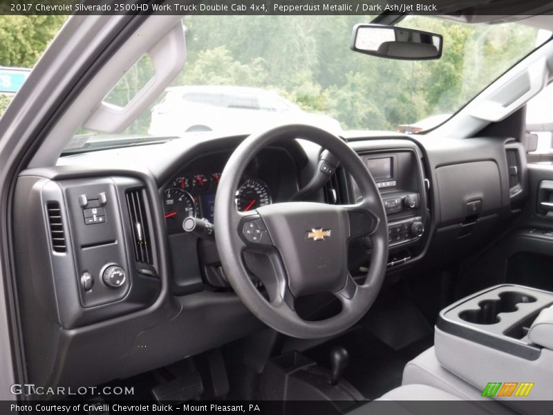 Pepperdust Metallic / Dark Ash/Jet Black 2017 Chevrolet Silverado 2500HD Work Truck Double Cab 4x4