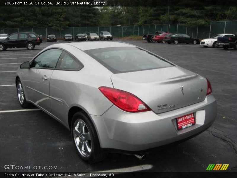 Liquid Silver Metallic / Ebony 2006 Pontiac G6 GT Coupe