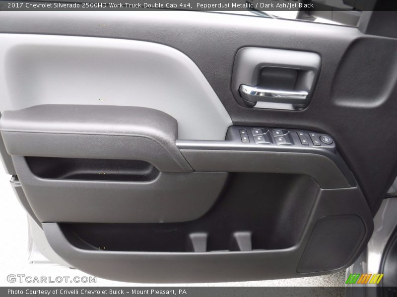 Pepperdust Metallic / Dark Ash/Jet Black 2017 Chevrolet Silverado 2500HD Work Truck Double Cab 4x4