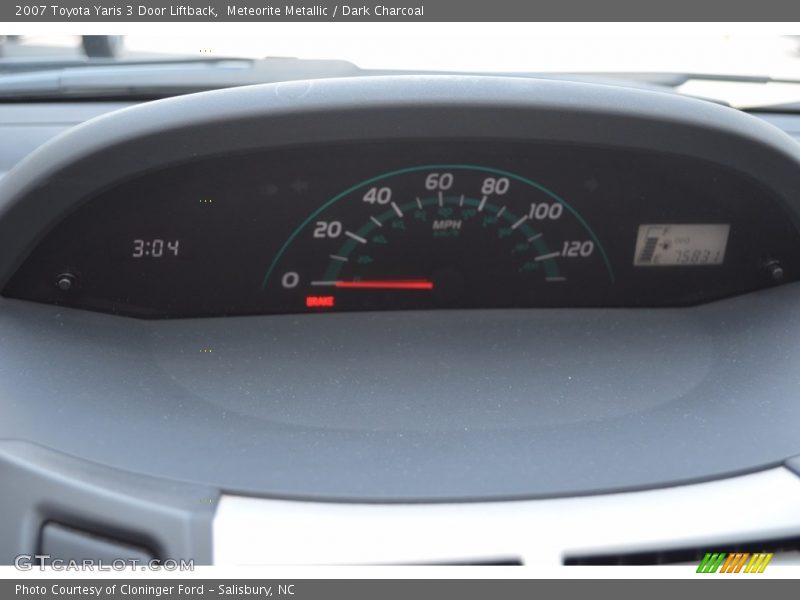 Meteorite Metallic / Dark Charcoal 2007 Toyota Yaris 3 Door Liftback