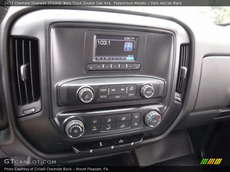 Pepperdust Metallic / Dark Ash/Jet Black 2017 Chevrolet Silverado 2500HD Work Truck Double Cab 4x4