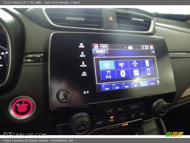 Dark Olive Metallic / Black 2017 Honda CR-V EX AWD
