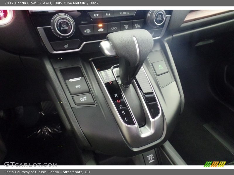 Dark Olive Metallic / Black 2017 Honda CR-V EX AWD