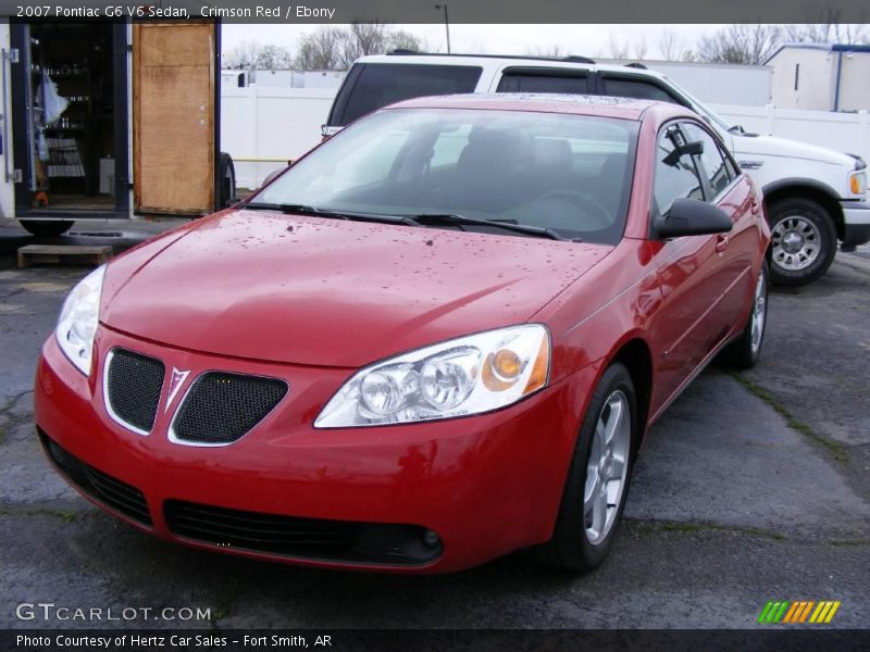 Crimson Red / Ebony 2007 Pontiac G6 V6 Sedan