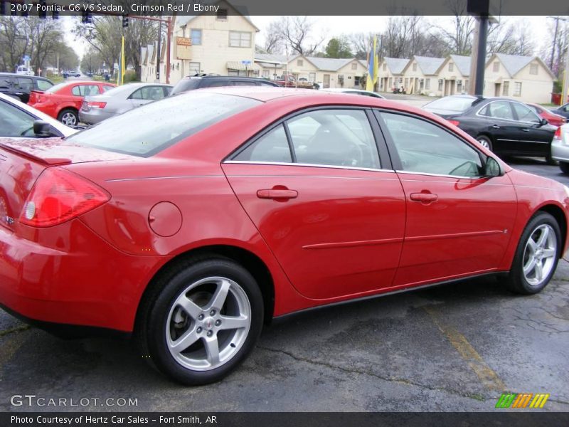 Crimson Red / Ebony 2007 Pontiac G6 V6 Sedan