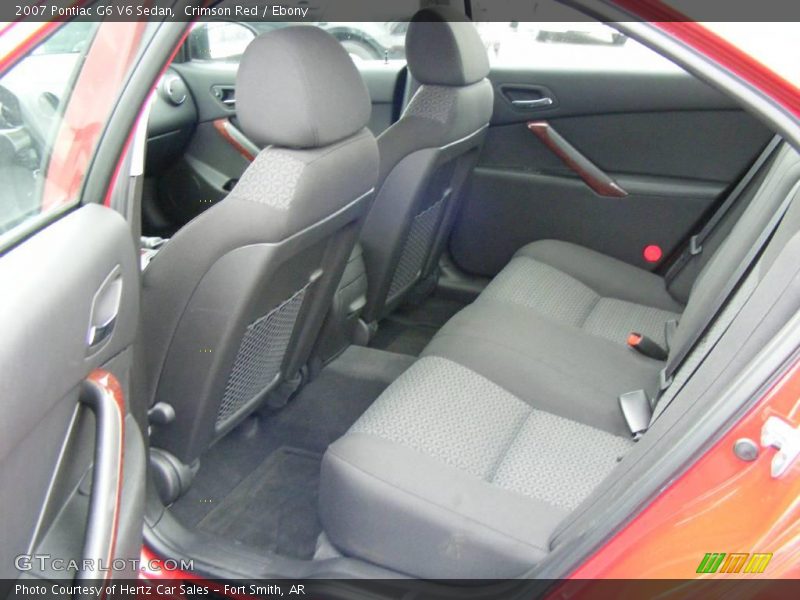 Crimson Red / Ebony 2007 Pontiac G6 V6 Sedan