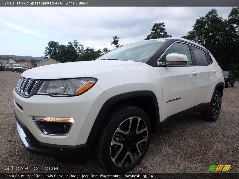 White / Black 2018 Jeep Compass Limited 4x4
