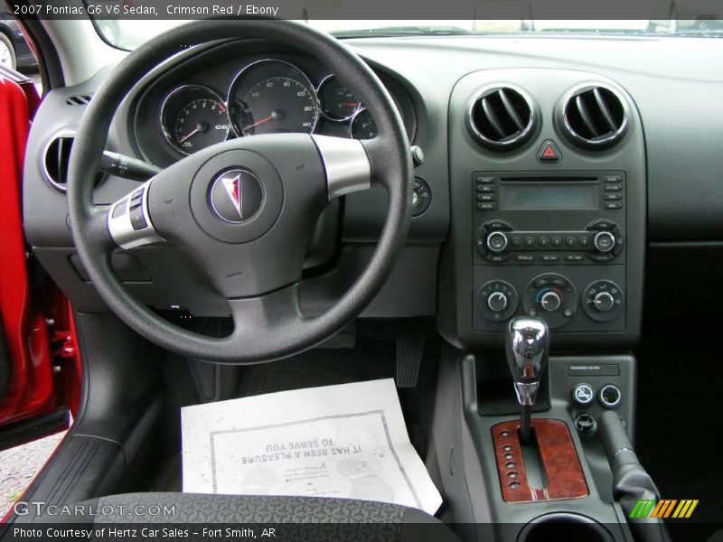 Crimson Red / Ebony 2007 Pontiac G6 V6 Sedan