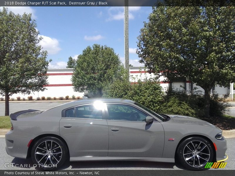 Destroyer Gray / Black 2018 Dodge Charger R/T Scat Pack