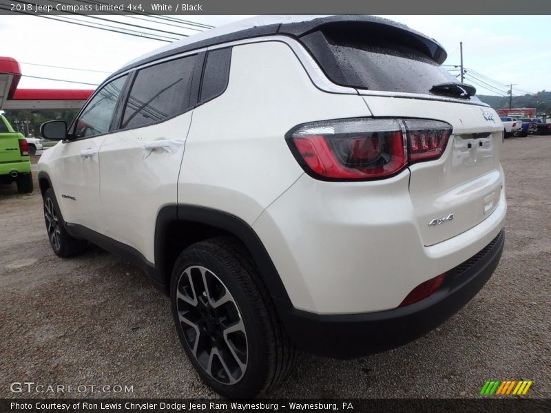 White / Black 2018 Jeep Compass Limited 4x4