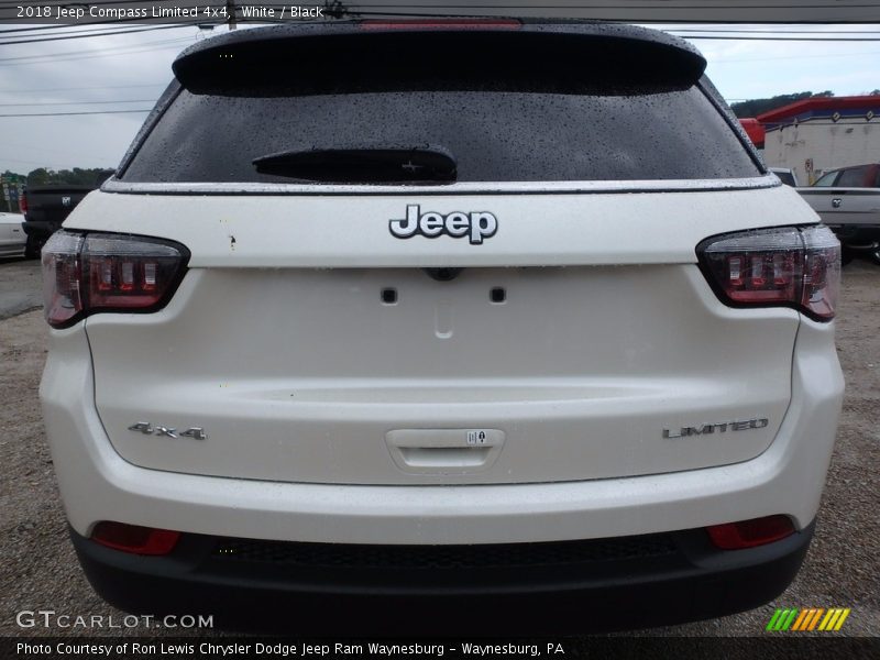 White / Black 2018 Jeep Compass Limited 4x4