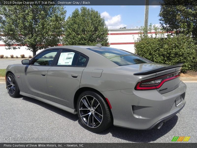 Destroyer Gray / Black 2018 Dodge Charger R/T Scat Pack