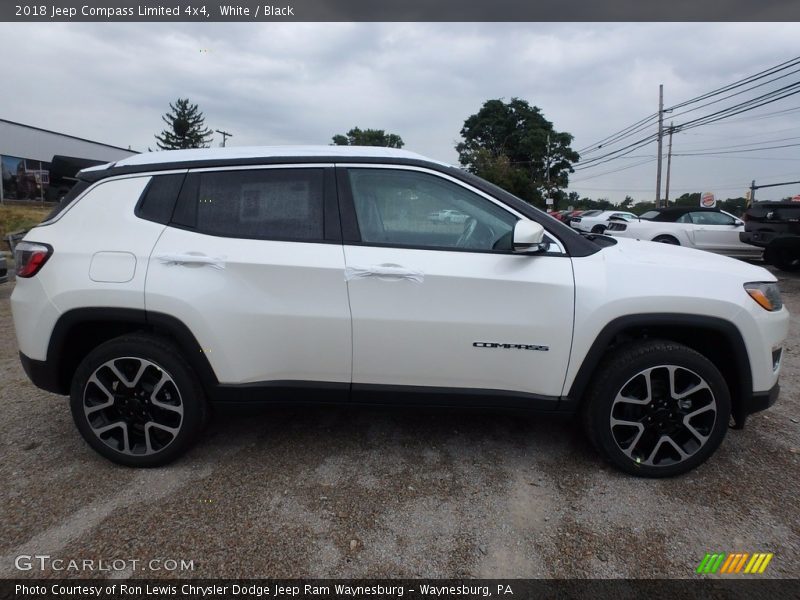 White / Black 2018 Jeep Compass Limited 4x4