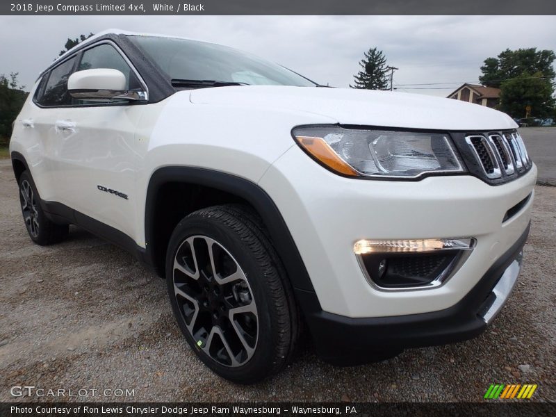 White / Black 2018 Jeep Compass Limited 4x4