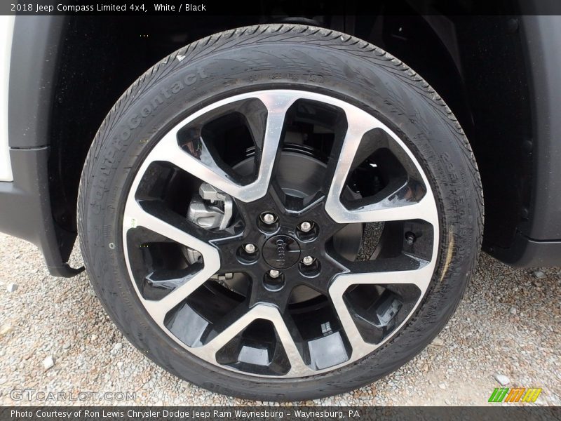 White / Black 2018 Jeep Compass Limited 4x4