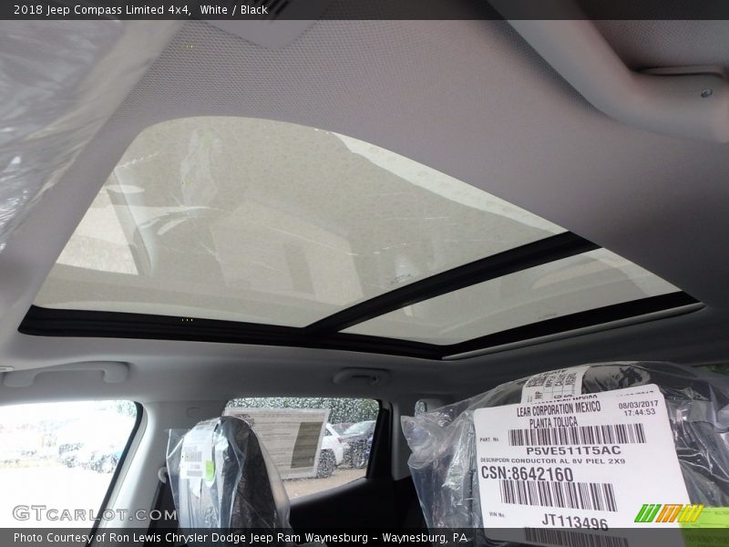 White / Black 2018 Jeep Compass Limited 4x4