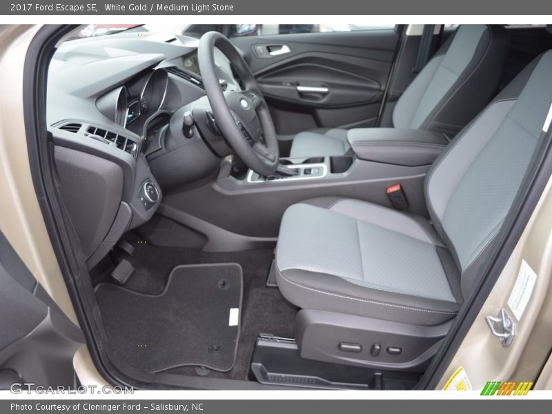 White Gold / Medium Light Stone 2017 Ford Escape SE