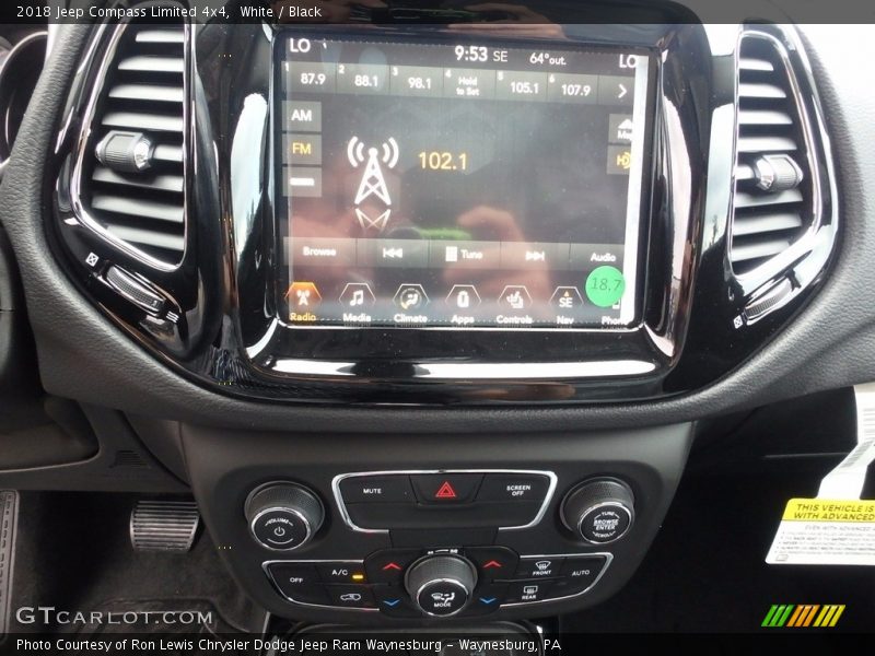 White / Black 2018 Jeep Compass Limited 4x4