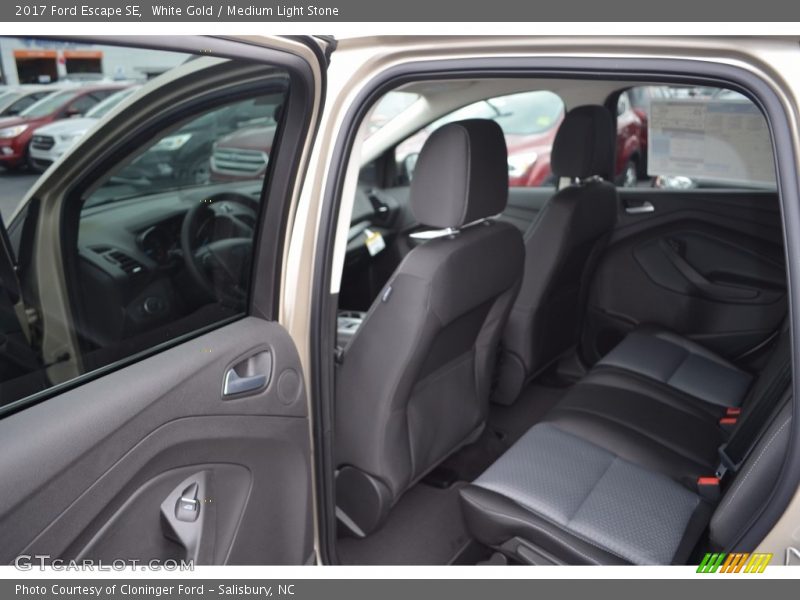 White Gold / Medium Light Stone 2017 Ford Escape SE