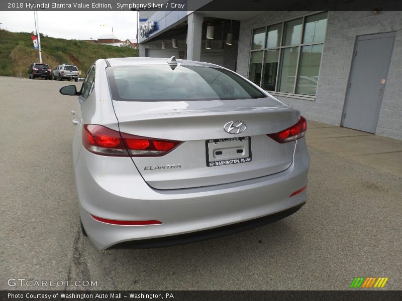 Symphony Silver / Gray 2018 Hyundai Elantra Value Edition