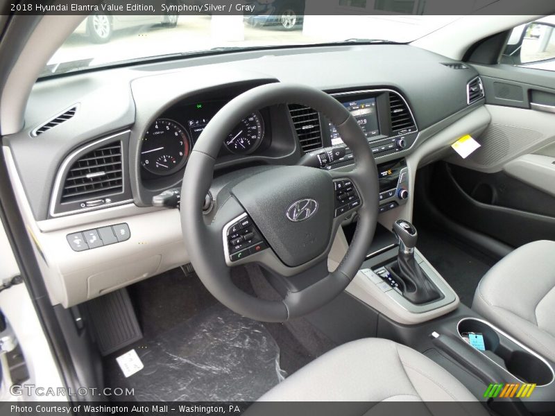  2018 Elantra Value Edition Gray Interior